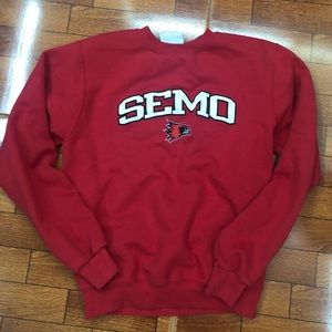 Red Champion Crewneck